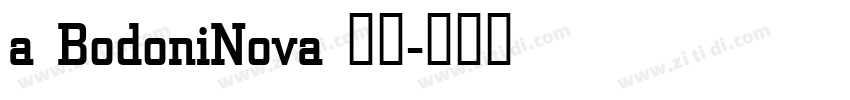 a BodoniNova 普通字体转换